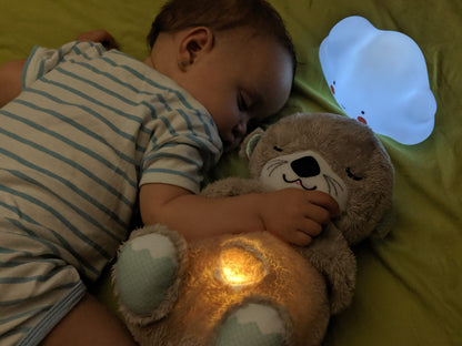 Peluche Nutria Respiracion Luz Sonido